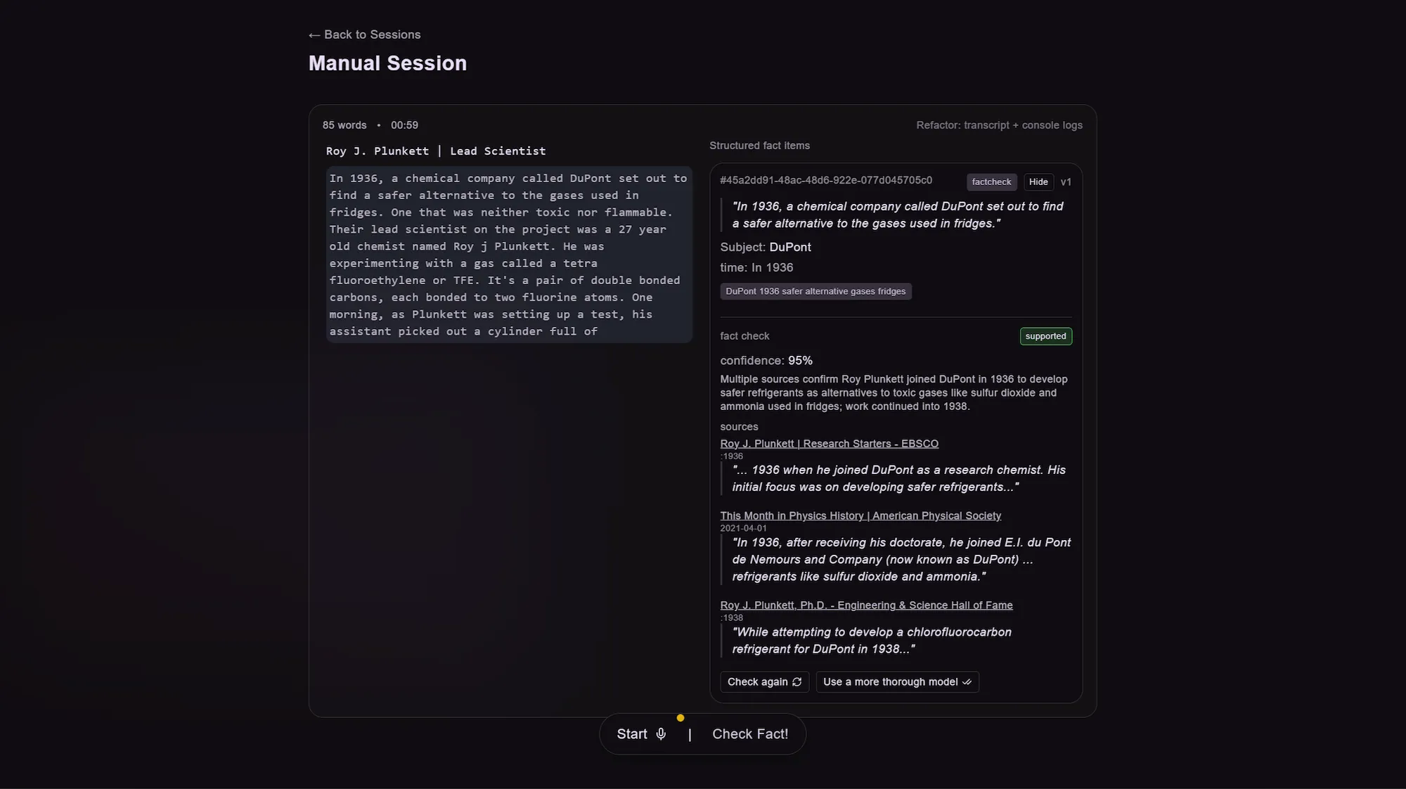 Real-Time Claim Extraction & Fact Verification System
